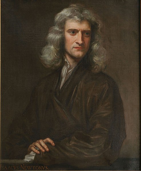 Sir Isaac Newton. Painting by Godfrey Kneller